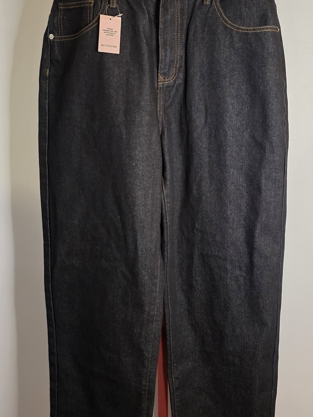 PrettyLittleThing Sz 10 Petite High Rise Boyfriend Jeans